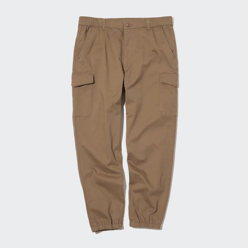 Uniqlo Cargo Jogger Men\'s Trousers Khaki | ZVDNJW695