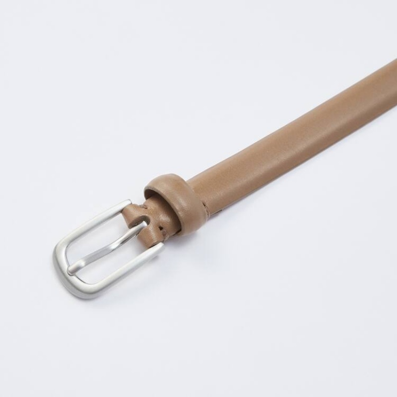 Uniqlo Clean Women's Belts Beige | DOMRUA613