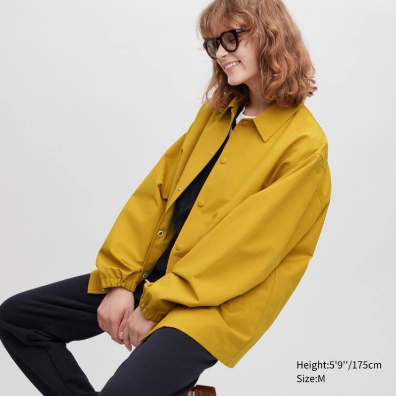 Uniqlo Coach Men's Jackets Yellow | ZWJAMK192