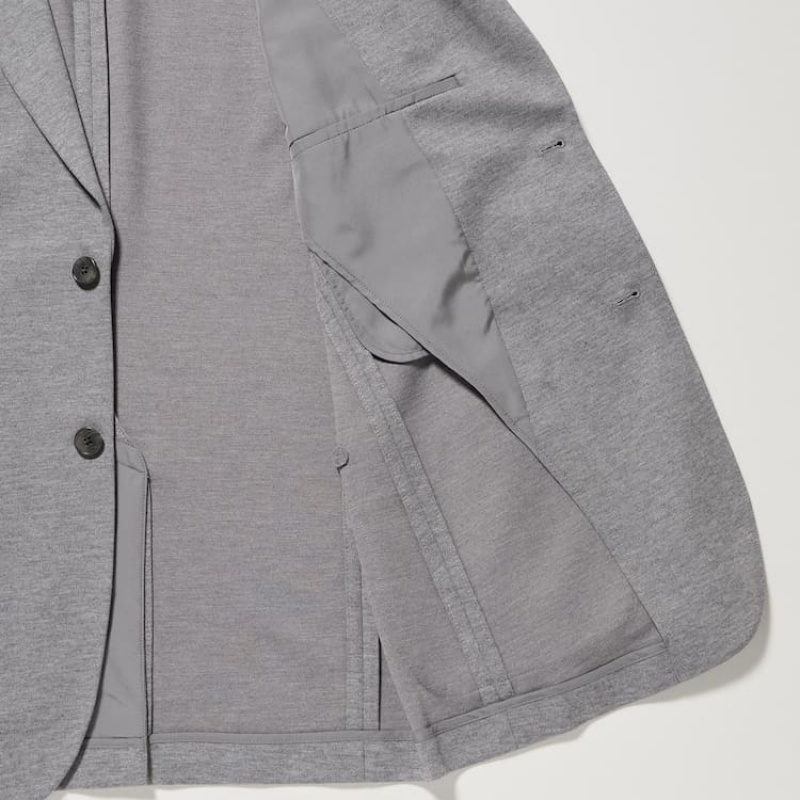 Uniqlo Comfort Men's Jackets Grey | LOYQCB260