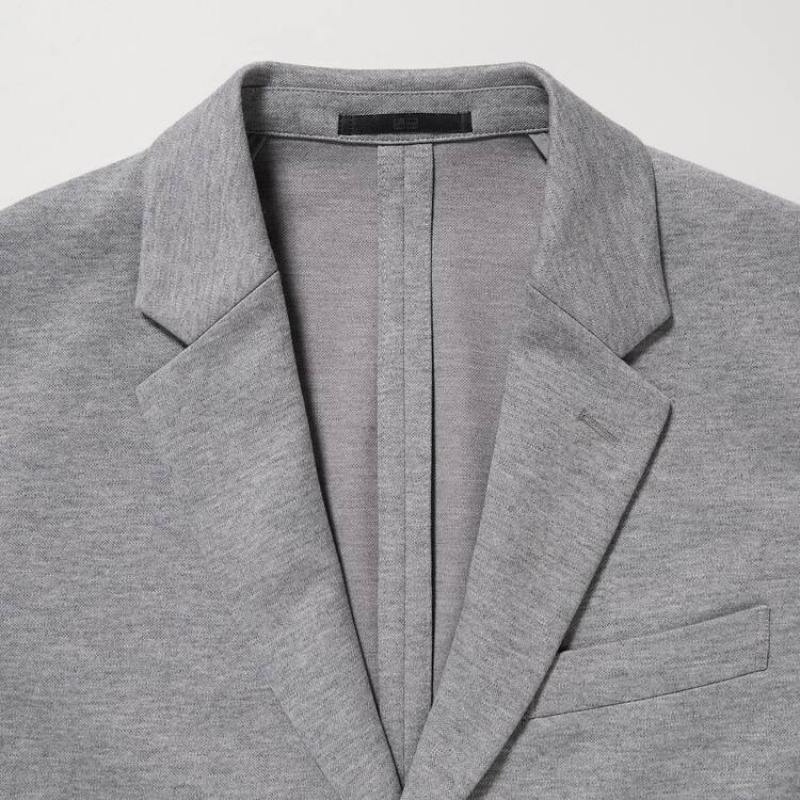 Uniqlo Comfort Men's Jackets Grey | LOYQCB260