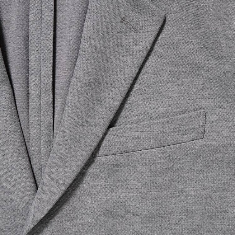 Uniqlo Comfort Men's Jackets Grey | LOYQCB260