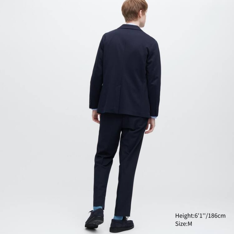 Uniqlo Comfort Men's Jackets Navy | CWPRVE089