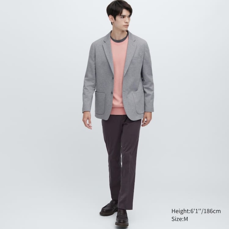 Uniqlo Comfort Men's Suits Grey | HAWXMK349