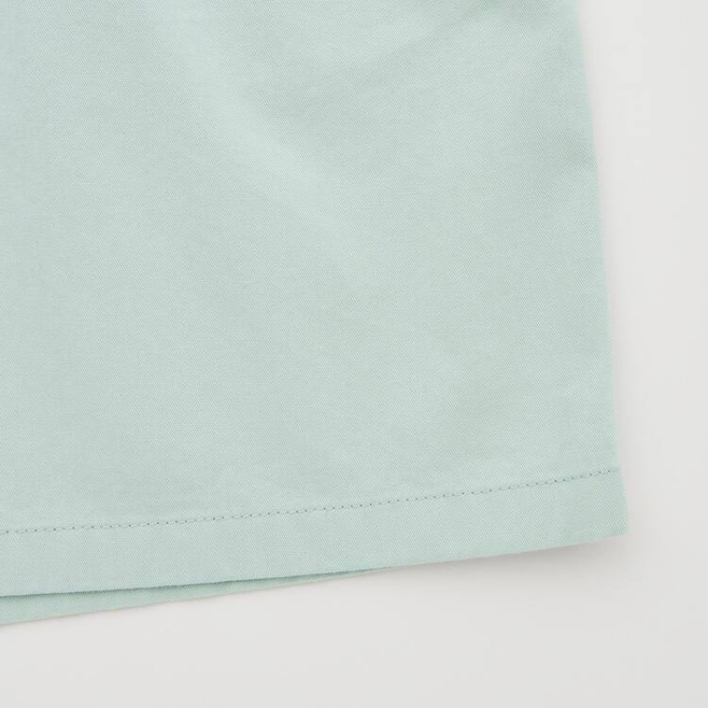 Uniqlo Cotton Easy Kids' Shorts Green | QLCWOR640