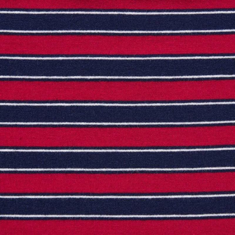 Uniqlo Cotton Striped Boxer Men's Underwear Red | XROKTU041