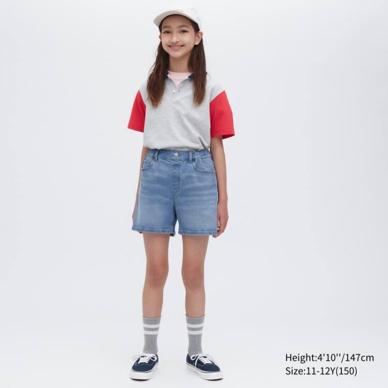 Uniqlo Denim Kids' Shorts Blue | TXEWUY035