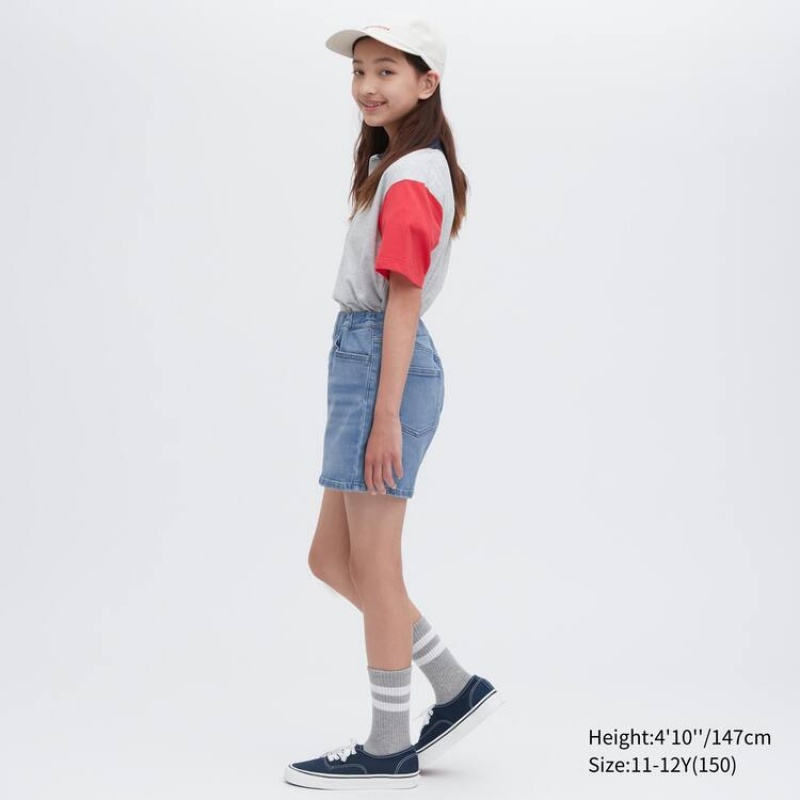 Uniqlo Denim Kids' Shorts Blue | TXEWUY035