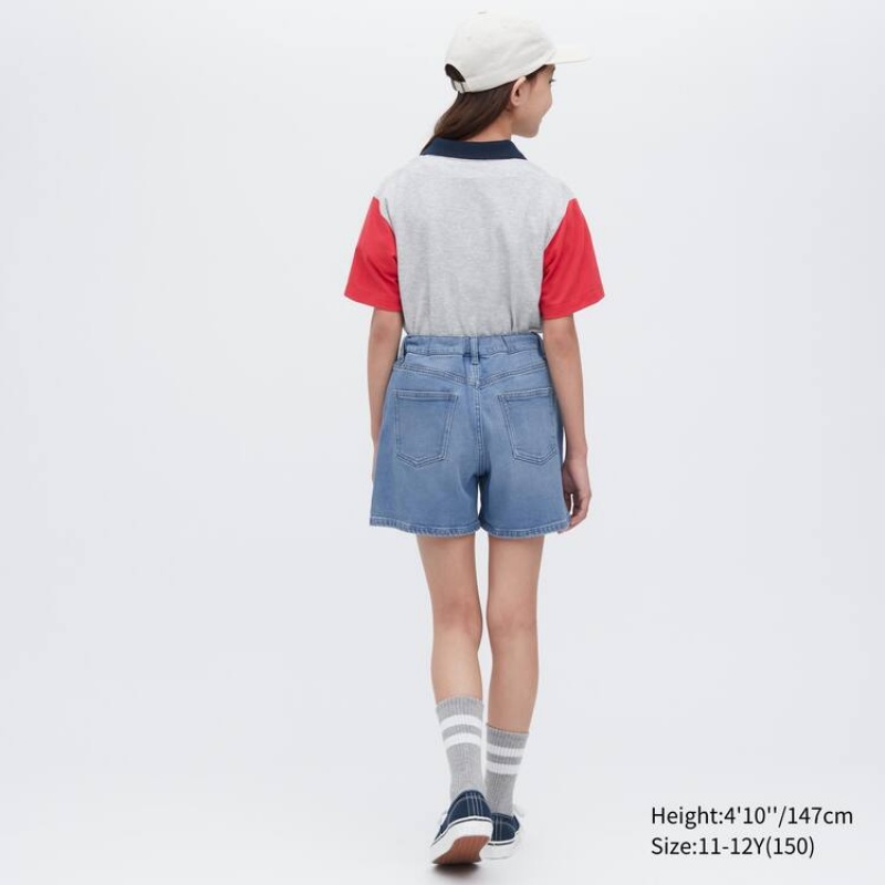 Uniqlo Denim Kids' Shorts Blue | TXEWUY035