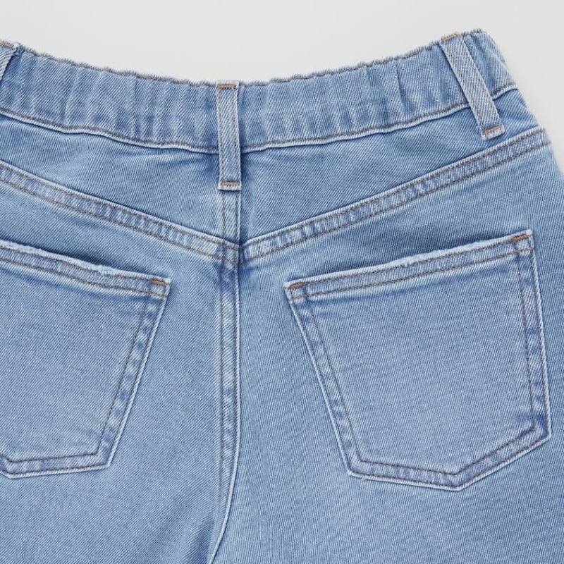 Uniqlo Distressed Denim Kids' Shorts Blue | AWIUSL843