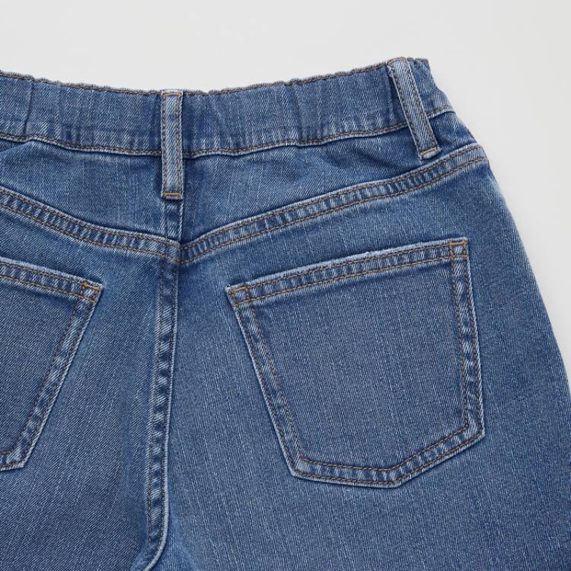 Uniqlo Distressed Denim Kids' Shorts Blue | AWIUSL843