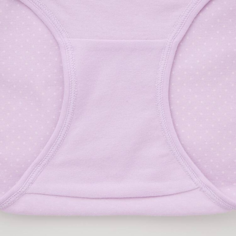 Uniqlo Dotted Hiphugger (Three Pairs) Kids' Underwear Pink / Navy | JACHRN425