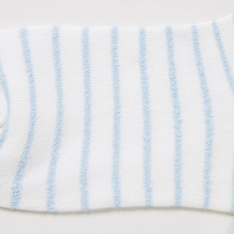 Uniqlo Dotted Short (Three Pairs) Kids' Socks Blue / White | LPVKDT913