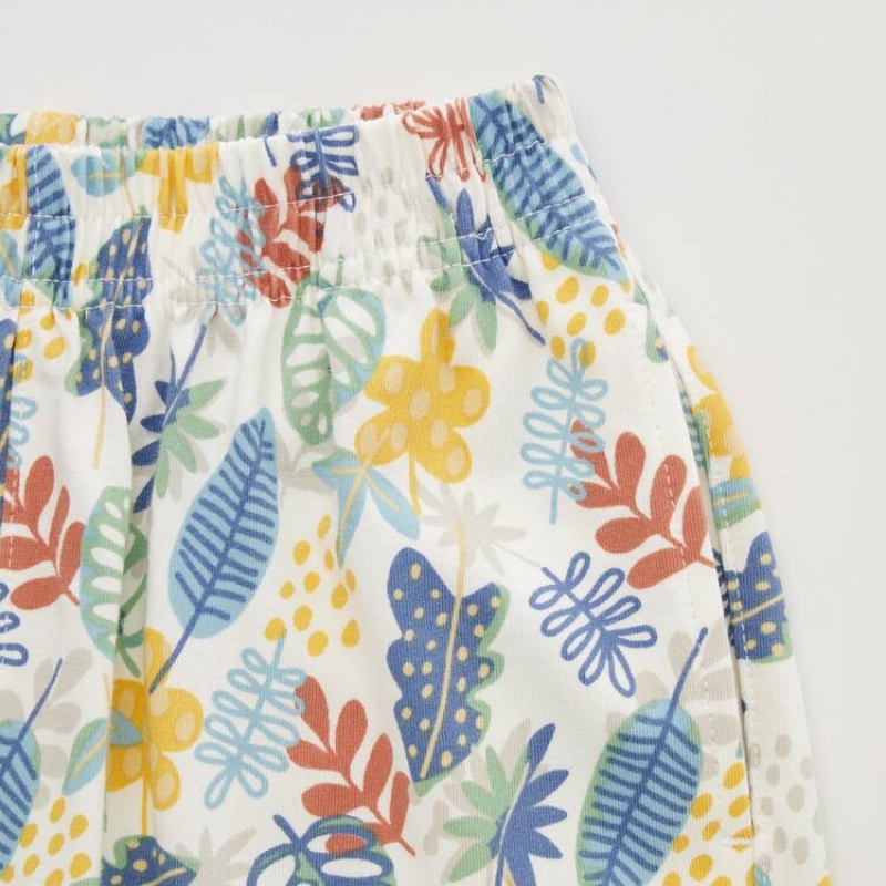 Uniqlo Dry Printed Easy Baby Shorts Green | DYCRUT097