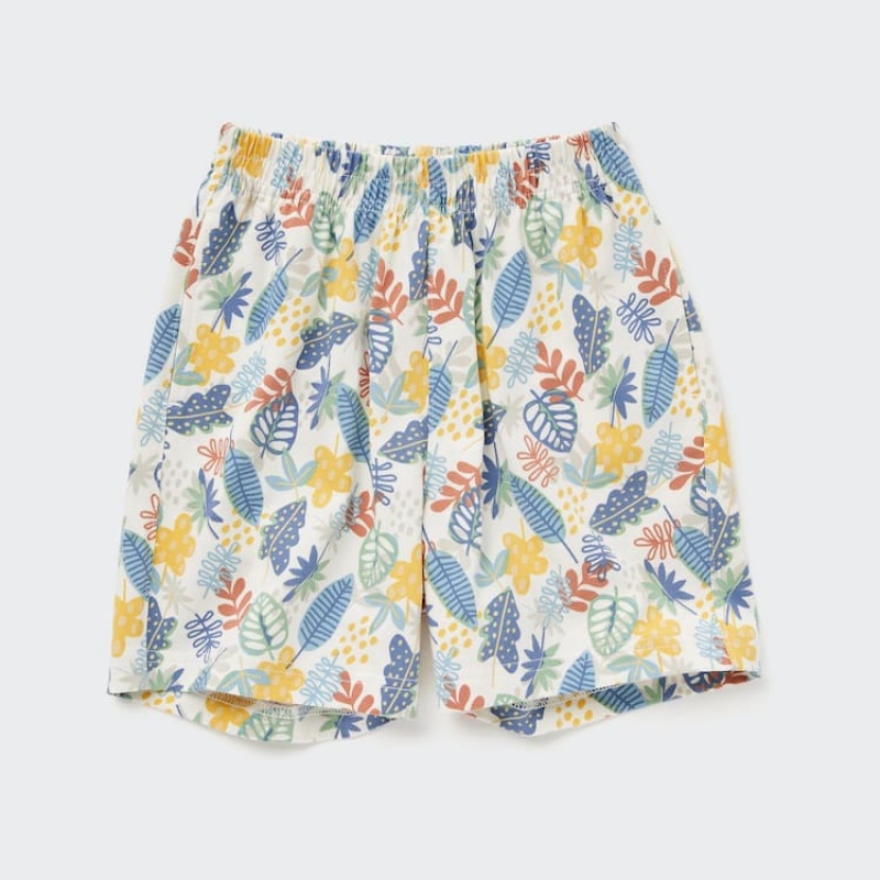 Uniqlo Dry Printed Easy Baby Shorts Green | DYCRUT097