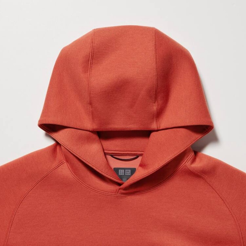 Uniqlo Dry Stretch Men's Hoodie Orange | ZNVMKC879