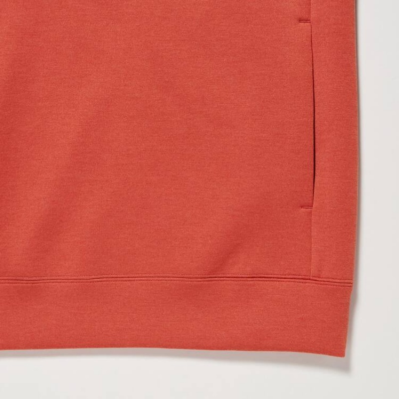 Uniqlo Dry Stretch Men's Hoodie Orange | ZNVMKC879