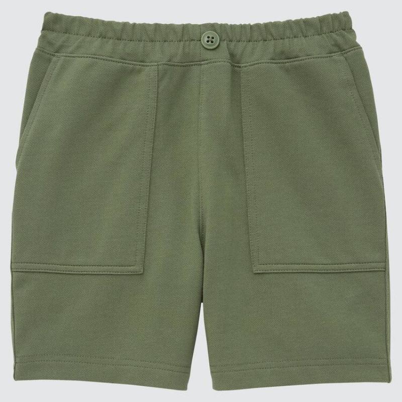 Uniqlo Dry Twill Easy Baby Shorts Green | UOTSDF751