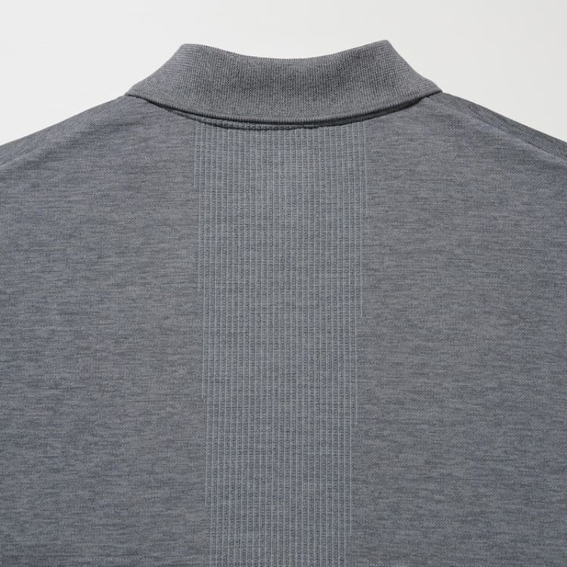 Uniqlo Dry-ex Men's Polo Shirts Grey | BZQJSV593