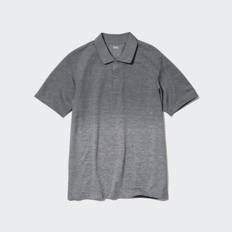 Uniqlo Dry-ex Men's Polo Shirts Grey | BZQJSV593