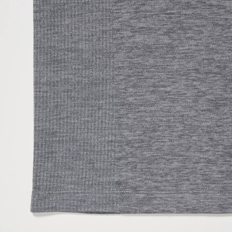 Uniqlo Dry-ex Men's T Shirts Grey | LGNCRQ409