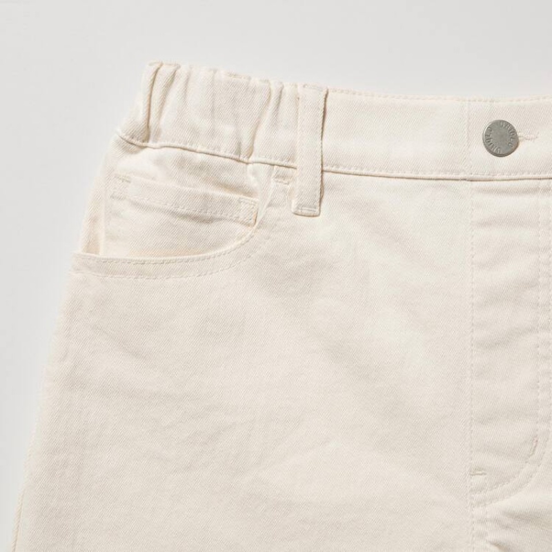 Uniqlo Easy Colour Kids' Shorts White | UXOPJK895