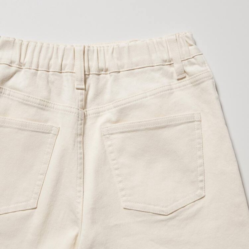 Uniqlo Easy Colour Kids' Shorts White | UXOPJK895