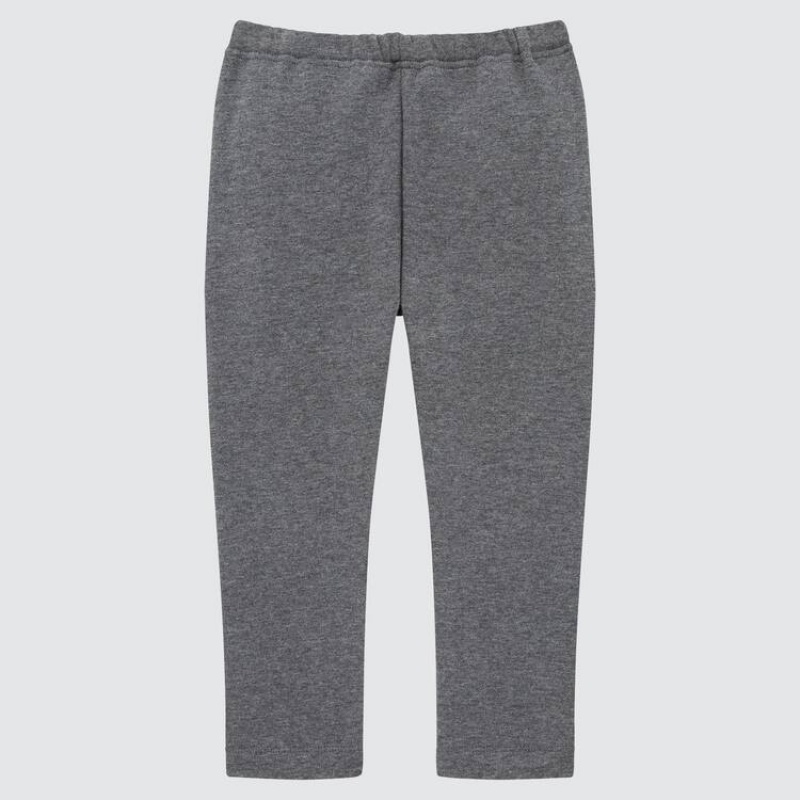 Uniqlo Fleece (2021 Season) Baby Leggings Dark Grey | YMXIBG765