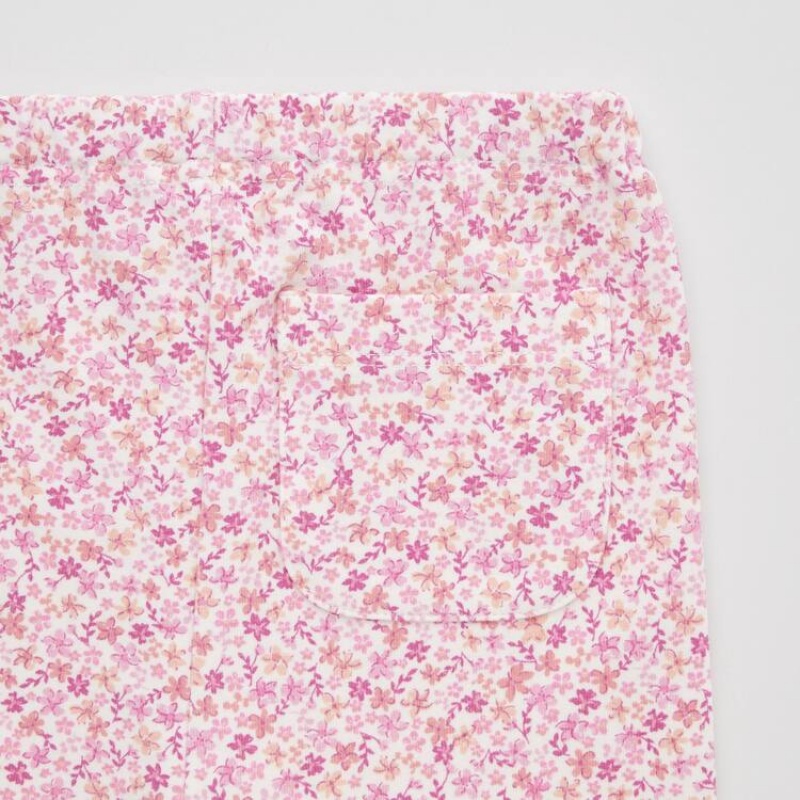 Uniqlo Flower Print Baby Leggings Pink | BGNZKP394