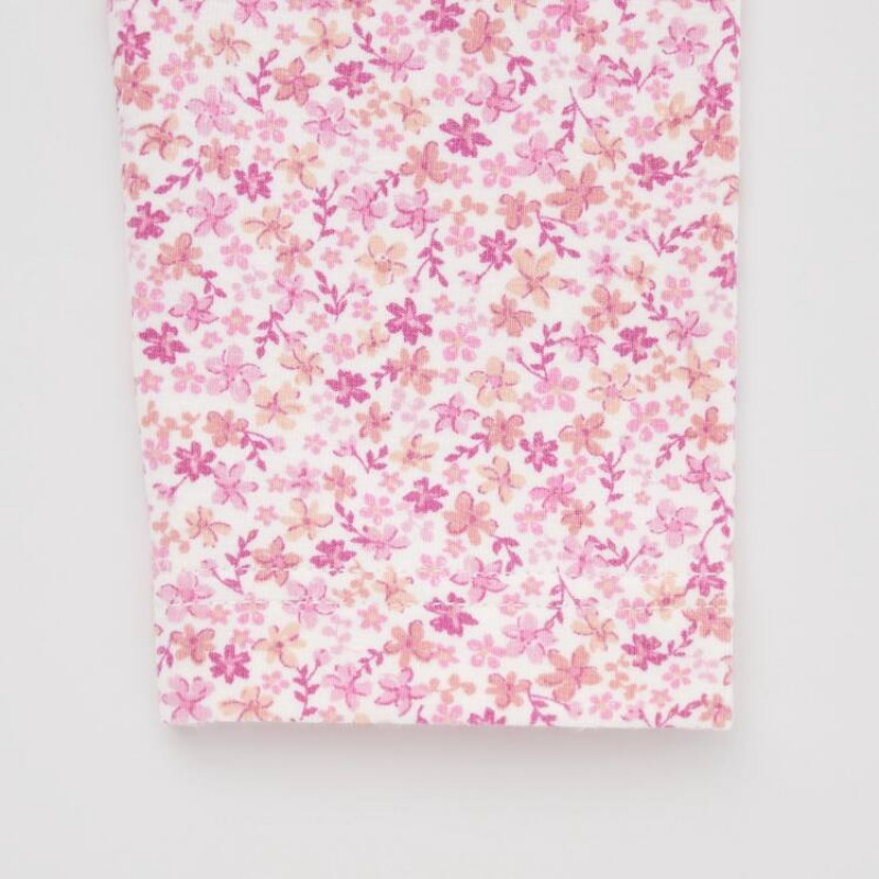 Uniqlo Flower Print Baby Leggings Pink | BGNZKP394