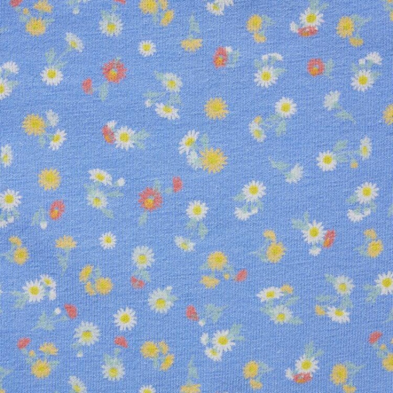 Uniqlo Flower Print Hiphugger Women's Underwear Blue | FKRZHM107