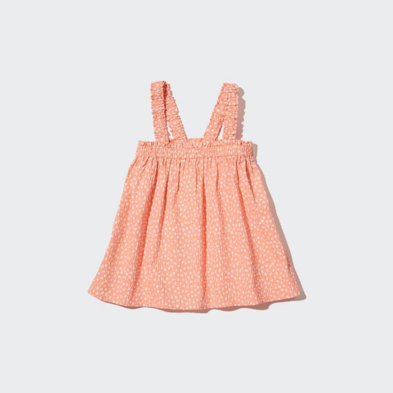 Uniqlo Gathered Camisole Kids' Blouse Light Orange | POHDIK834