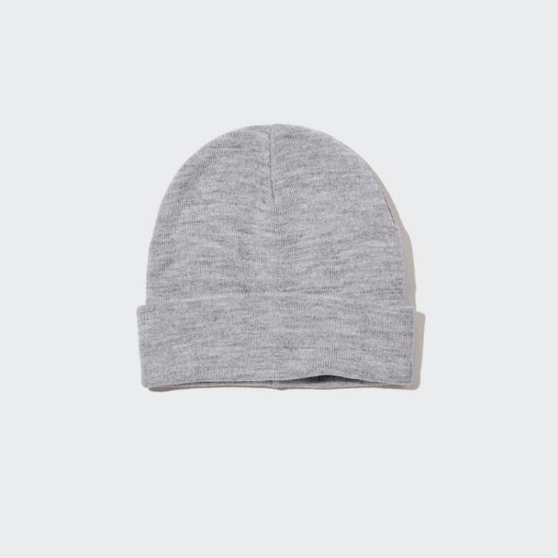 Uniqlo Heattech Men\'s Caps Grey | EHZGSY527