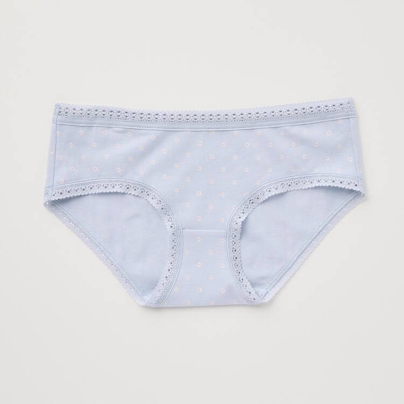 Uniqlo Hiphugger (Mini Flower) Women's Underwear Light Blue | XYPSTC780