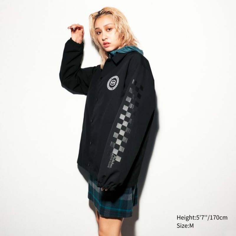 Uniqlo Hypebeast Community Center Ut Graphic Coach Men's Jackets Black | QANGFE948