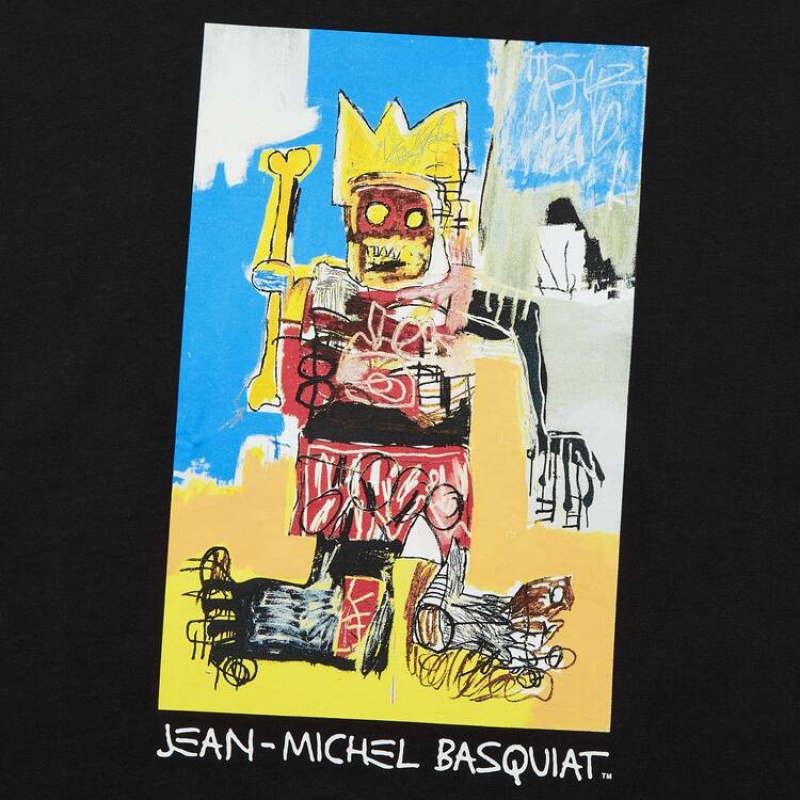 Uniqlo Jean-michel Basquiat Ut Graphic Men's T Shirts Black | GONZYB318