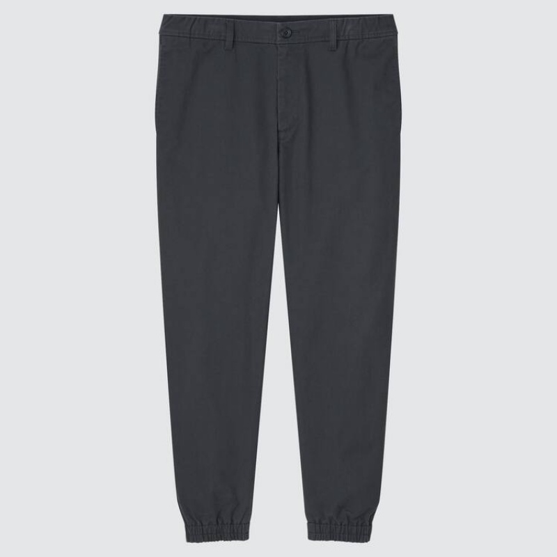 Uniqlo Joggers Men\'s Trousers Dark Grey | LZDNTC674