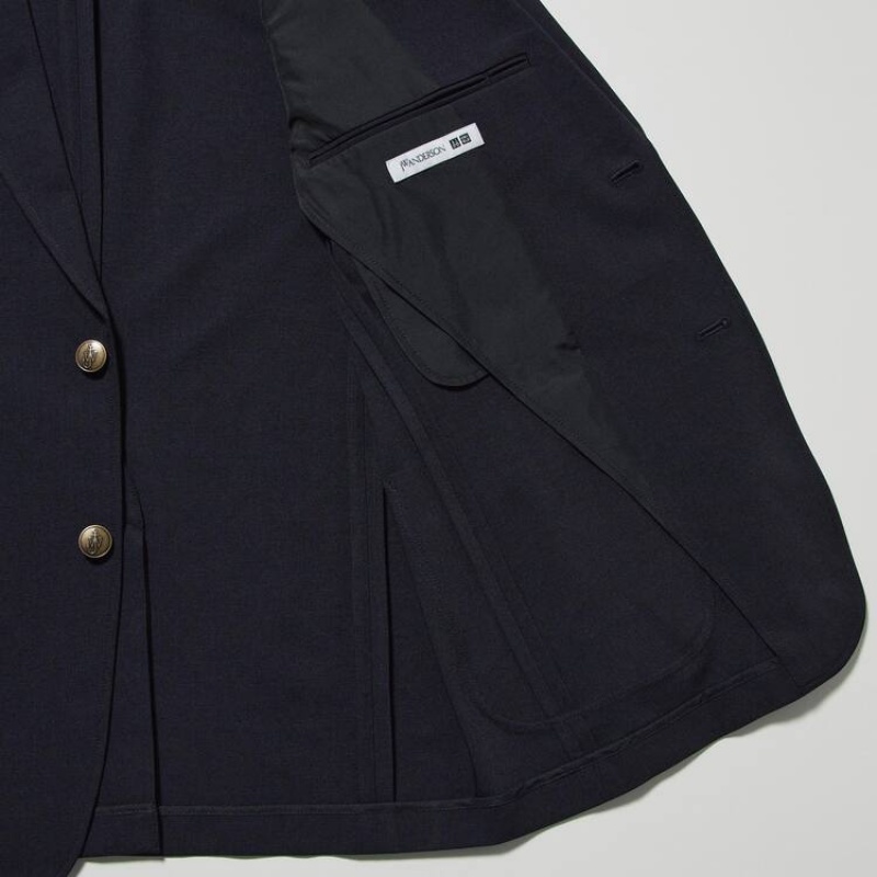 Uniqlo Jw Anderson Airsense Ultra Light Men's Jackets Navy | KQULIR467