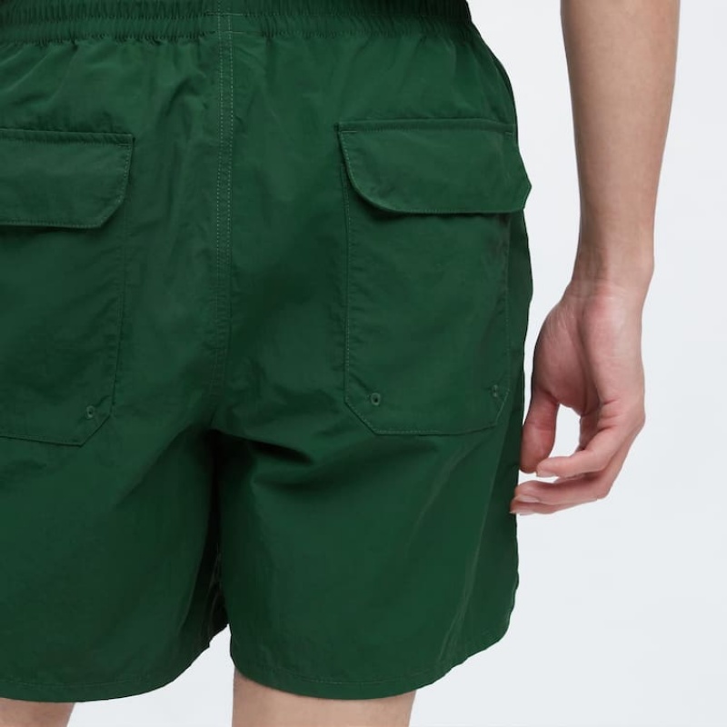 Uniqlo Jw Anderson Colour Block Active Utility Men's Shorts Green | KNBLSJ926