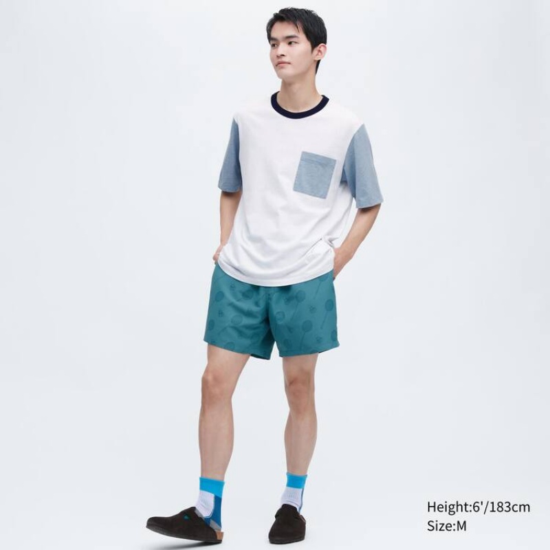 Uniqlo Jw Anderson Pocket Short Sleeved Men's T Shirts White | NYARMC513