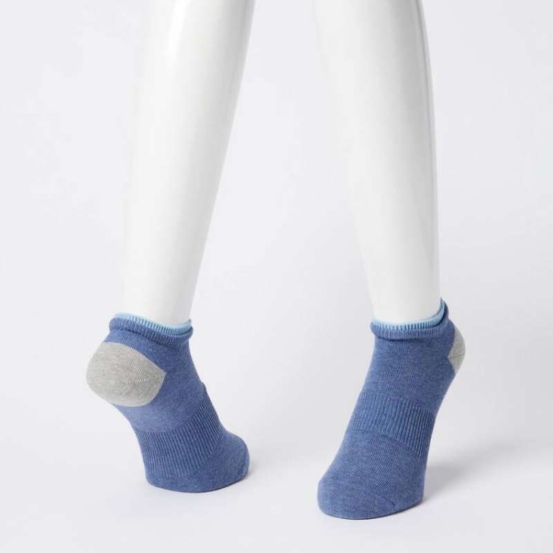 Uniqlo Layered Short Men's Socks Blue | ISOMVE207