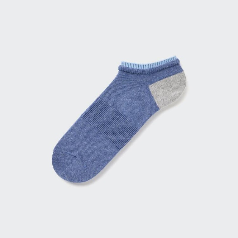 Uniqlo Layered Short Men\'s Socks Blue | ISOMVE207