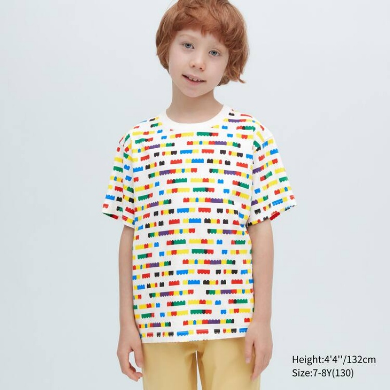 Uniqlo Lego® City Ut Graphic Kids' T Shirts White | ETXNOK485