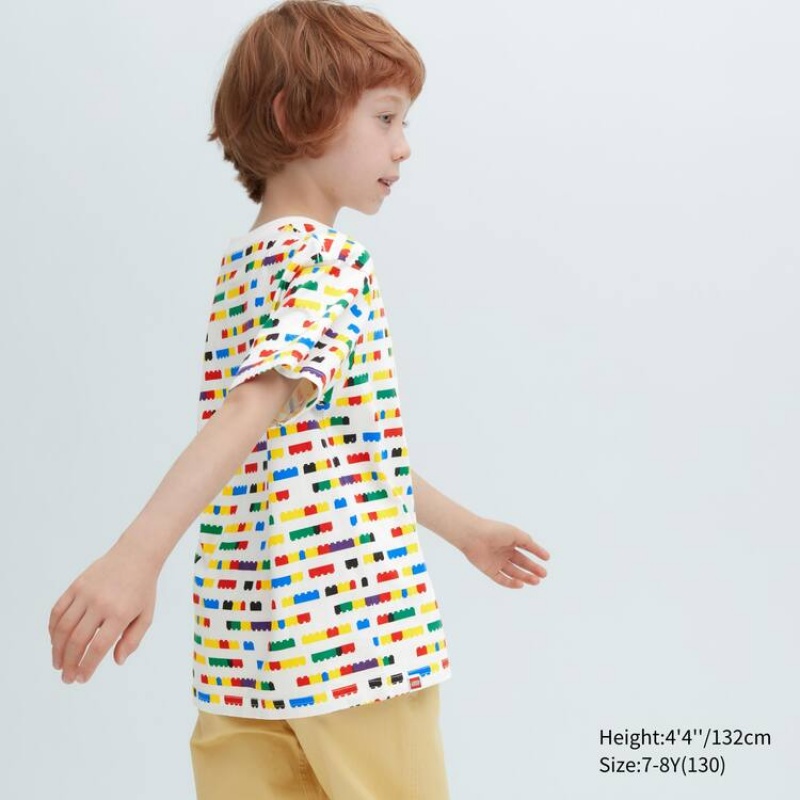 Uniqlo Lego® City Ut Graphic Kids' T Shirts White | ETXNOK485