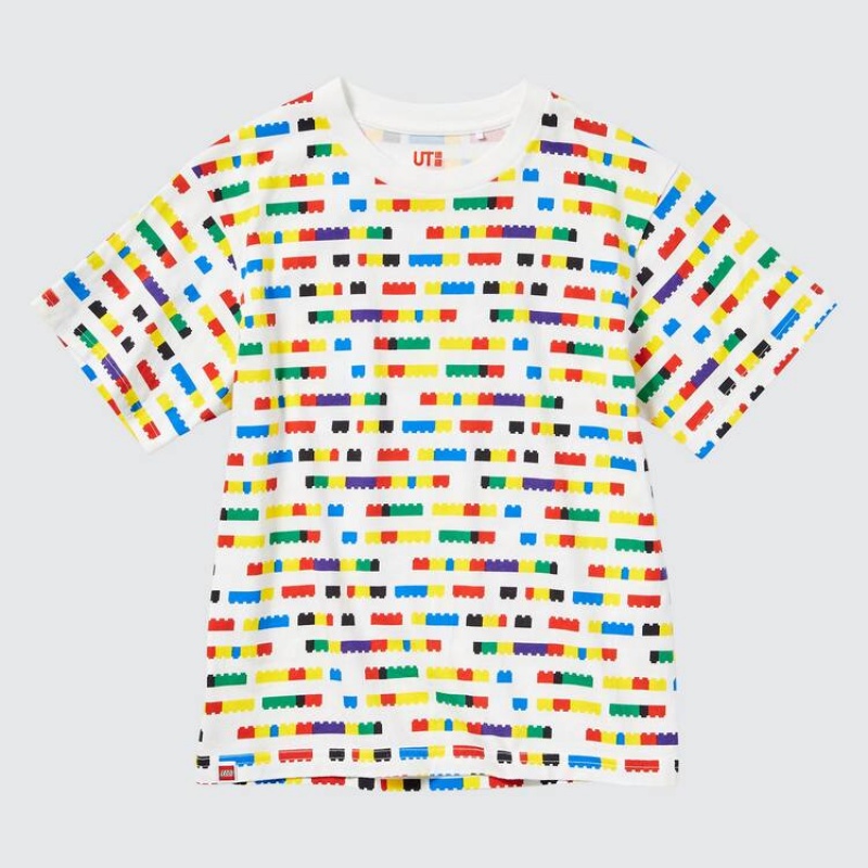 Uniqlo Lego® City Ut Graphic Kids' T Shirts White | ETXNOK485