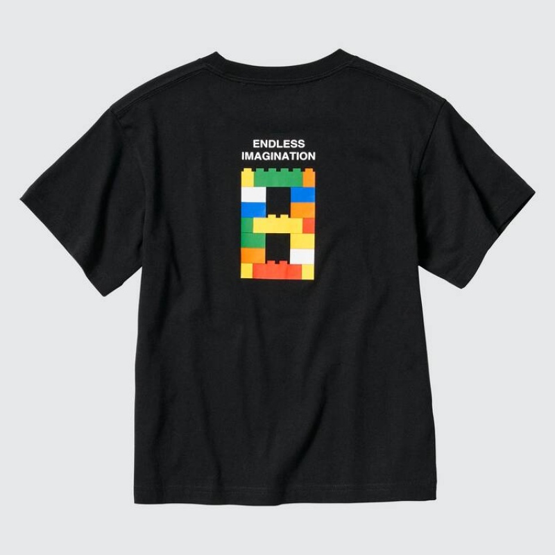 Uniqlo Lego® City Ut Graphic Kids' T Shirts Black | XWFQKI942