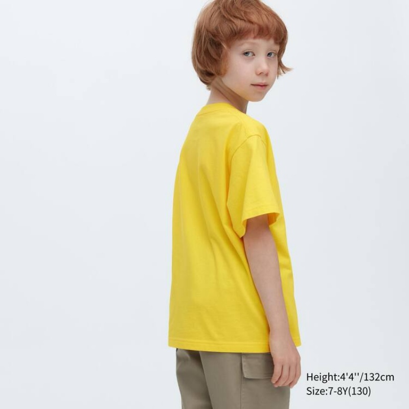 Uniqlo Lego® City Ut Graphic Kids' T Shirts Yellow | YDEKMJ269