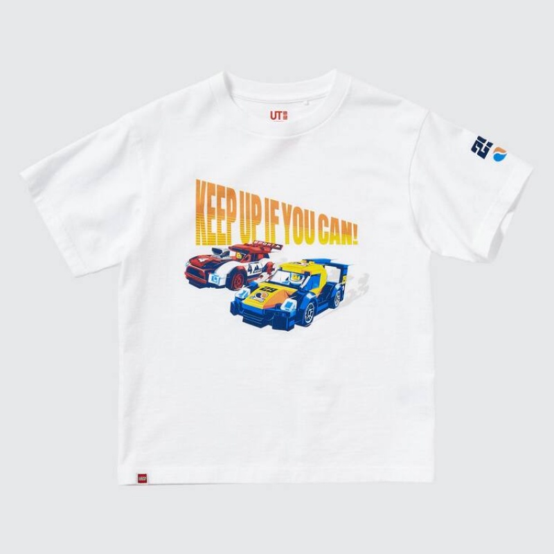 Uniqlo Lego® City Ut Graphic Kids' T Shirts White | TKJYIC910