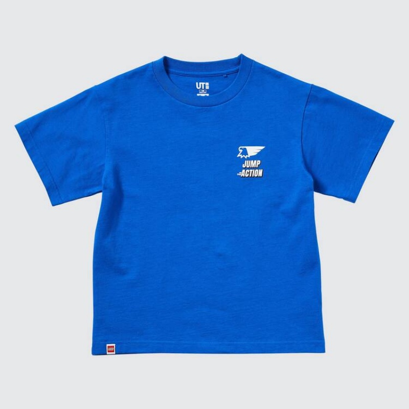 Uniqlo Lego® City Ut Graphic Kids' T Shirts Blue | TJNXWH107