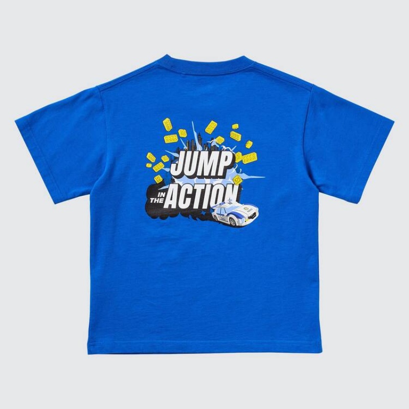 Uniqlo Lego® City Ut Graphic Kids' T Shirts Blue | TJNXWH107